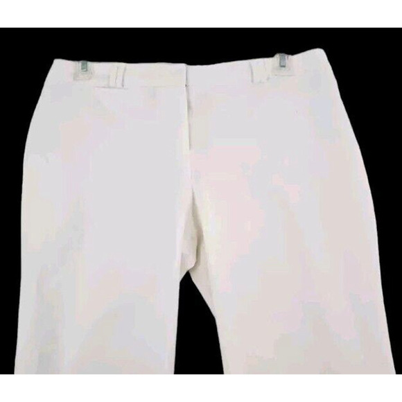 Chico’s ~Woman Size 2 (Size 12)~ Off-White Crop Stretch Pants Cuffed. - Picture 8 of 9